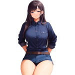 牛仔短裤热舞