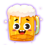 卡通啤酒