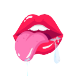 嘴手指